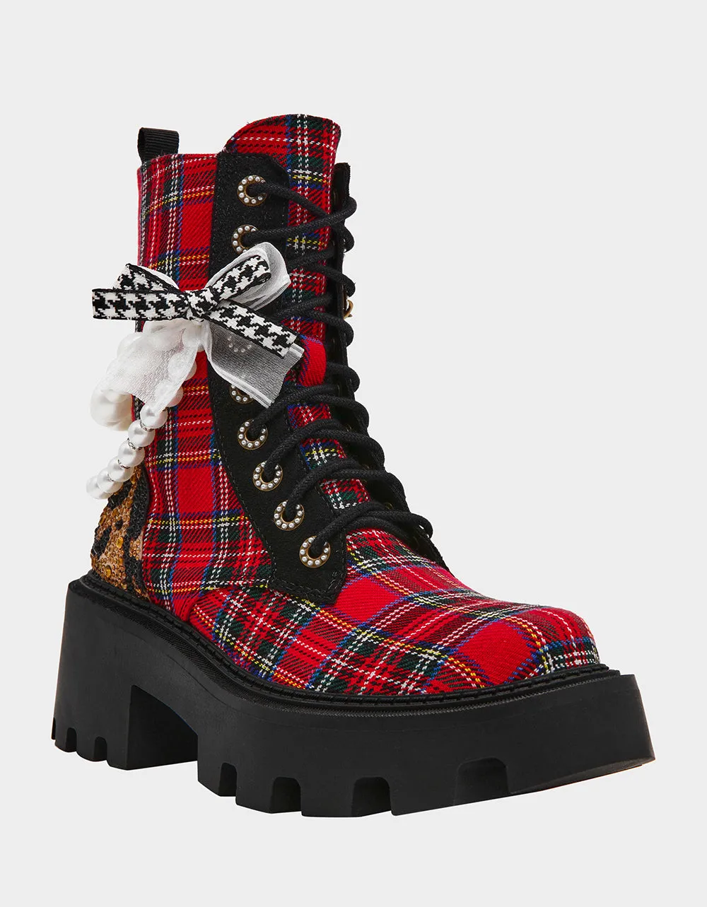 HARIETT RED PLAID sold by Betsey Johnson product image thumbnail 2