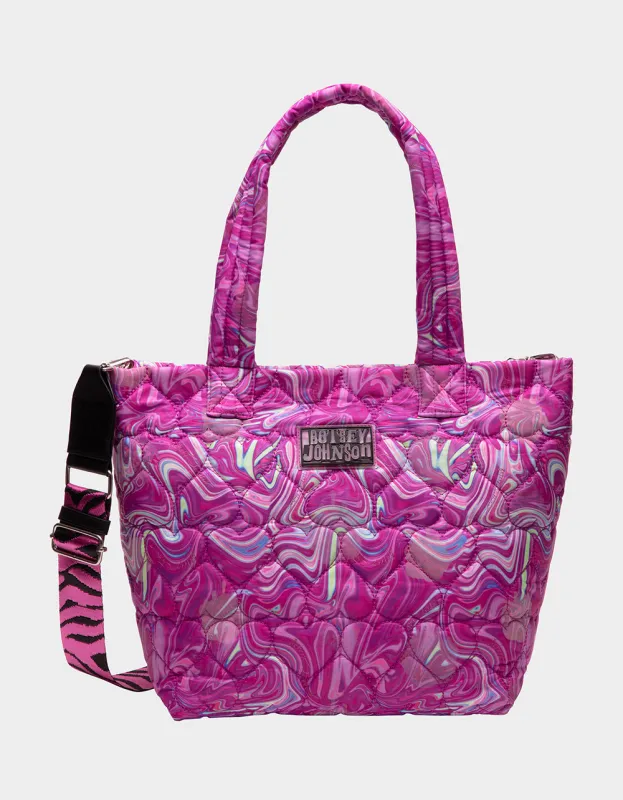 TEMPERATURE CHANGING TOTE PINK MULTI | RE:LUV sold by Betsey Johnson