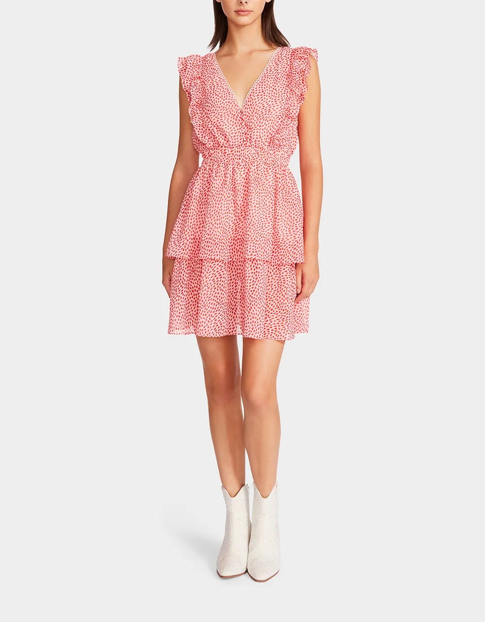 TINY HEARTS MINI DRESS PINK | RE:LUV sold by Betsey Johnson
