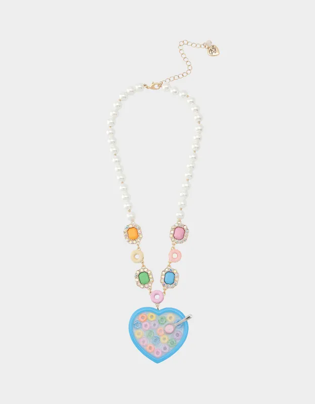 CEREAL NECKLACE MULTI made by Betsey Johnson