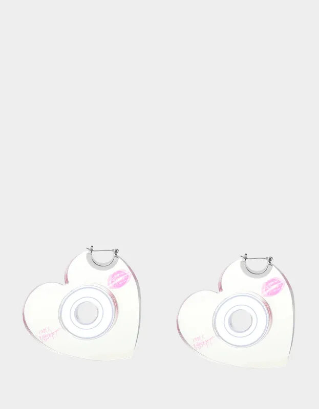CD HEART HOOPS METALLIC sold by Betsey Johnson
