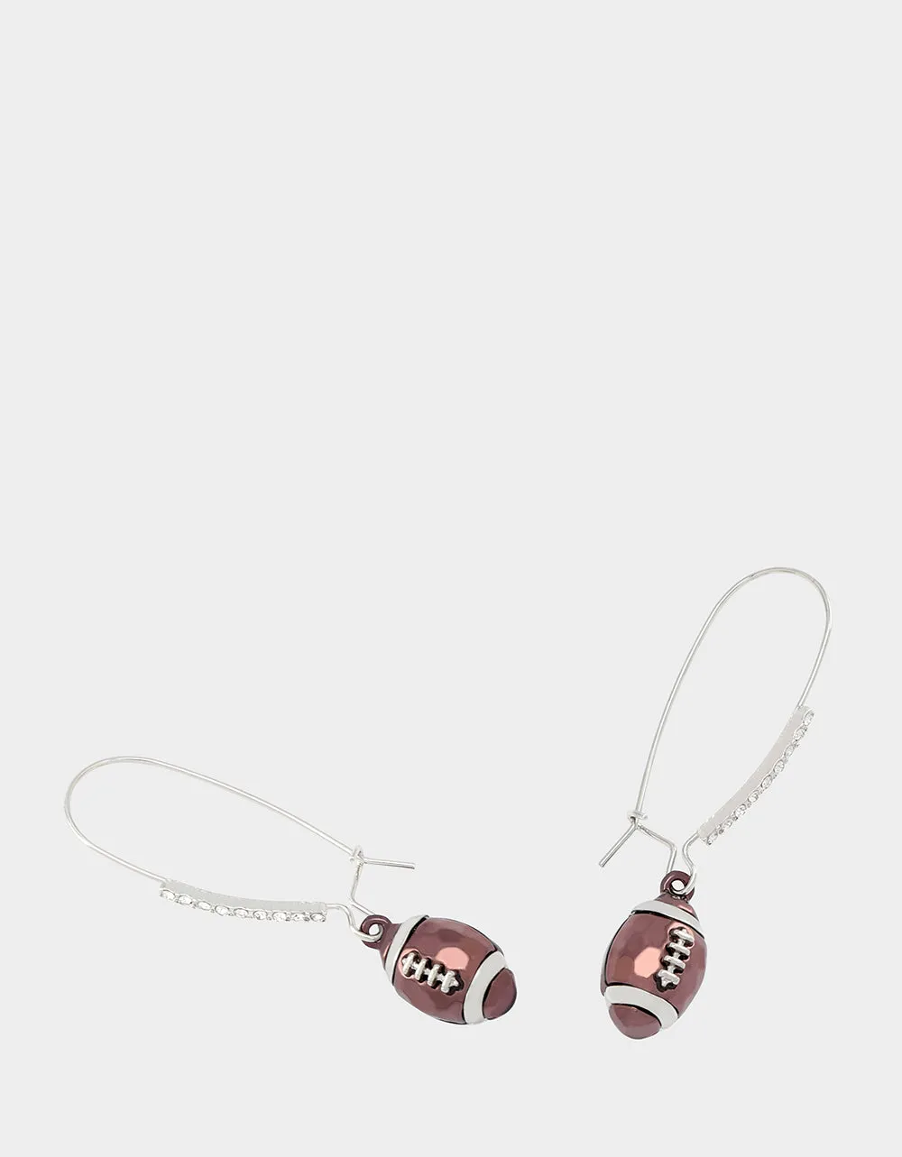 FOOTBALL DROP EARRINGS BROWN sold by Betsey Johnson product image thumbnail 2