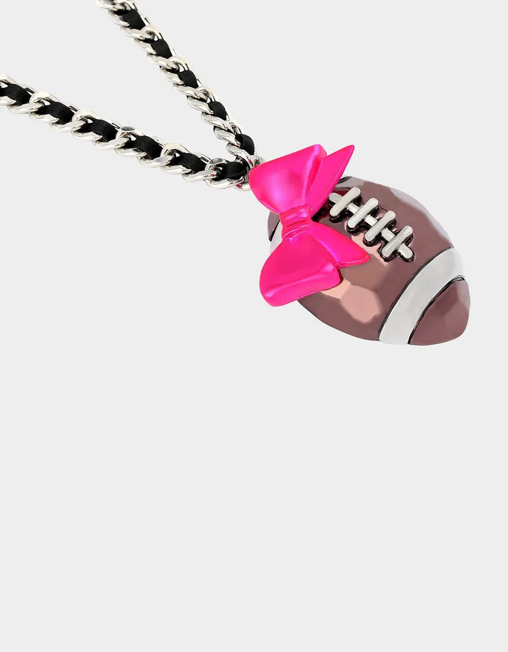 RIBBON FOOTBALL PENDANT PINK sold by Betsey Johnson product image thumbnail 3