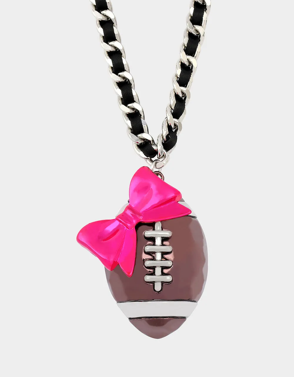 RIBBON FOOTBALL PENDANT PINK sold by Betsey Johnson product image thumbnail 2