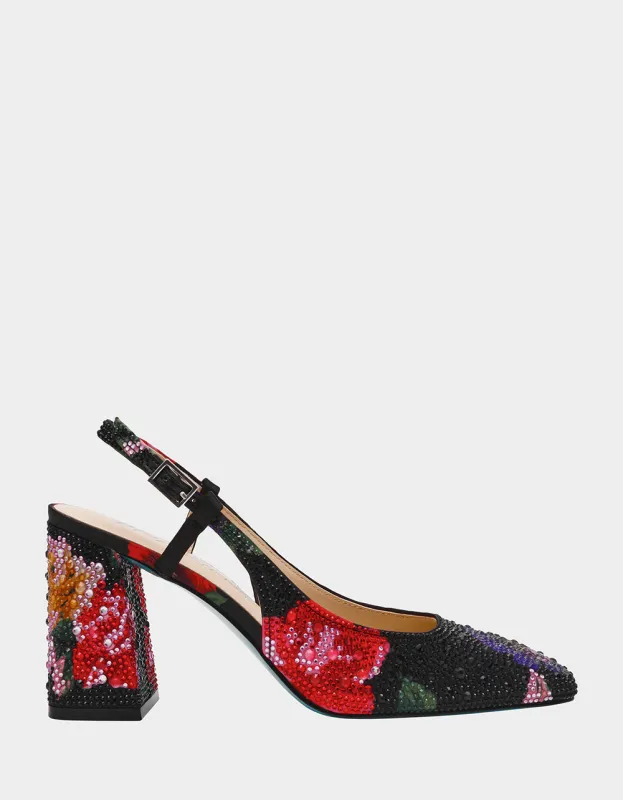 ELIAS BLACK MULTI FLORAL sold by Betsey Johnson