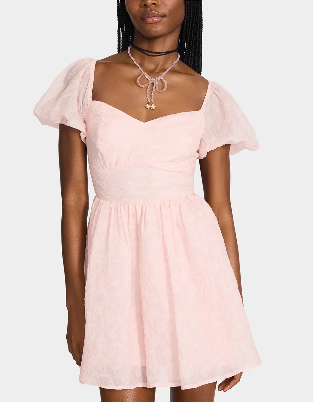 BLUSH RUSH DRESS PALE PINK sold by Betsey Johnson product image thumbnail 2