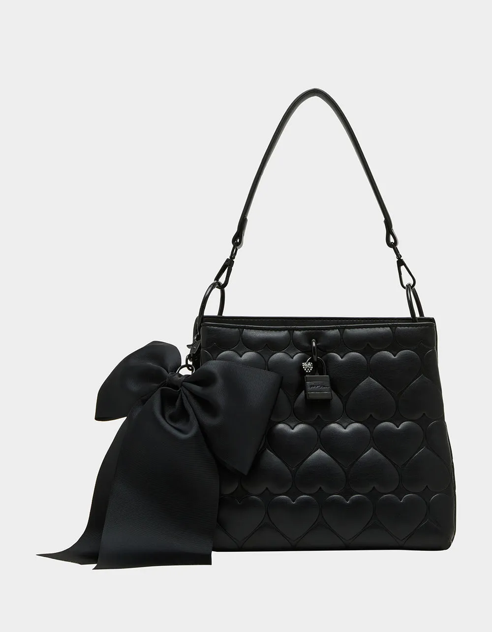ALWAYS HEART-CORE BUCKET BAG BLACK sold by Betsey Johnson