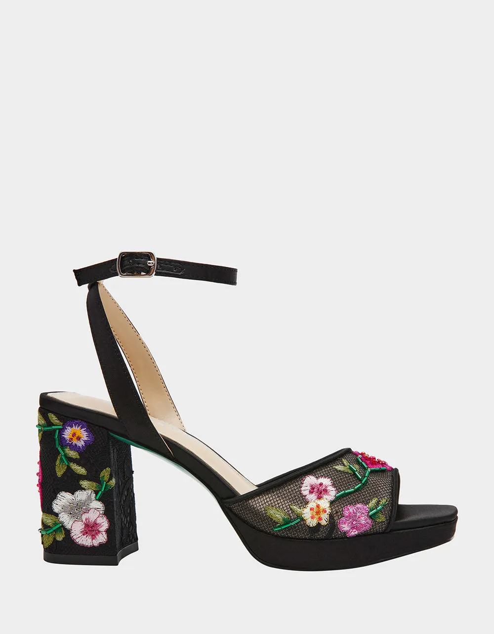 KENNI BLACK MULTI FLORAL sold by Betsey Johnson