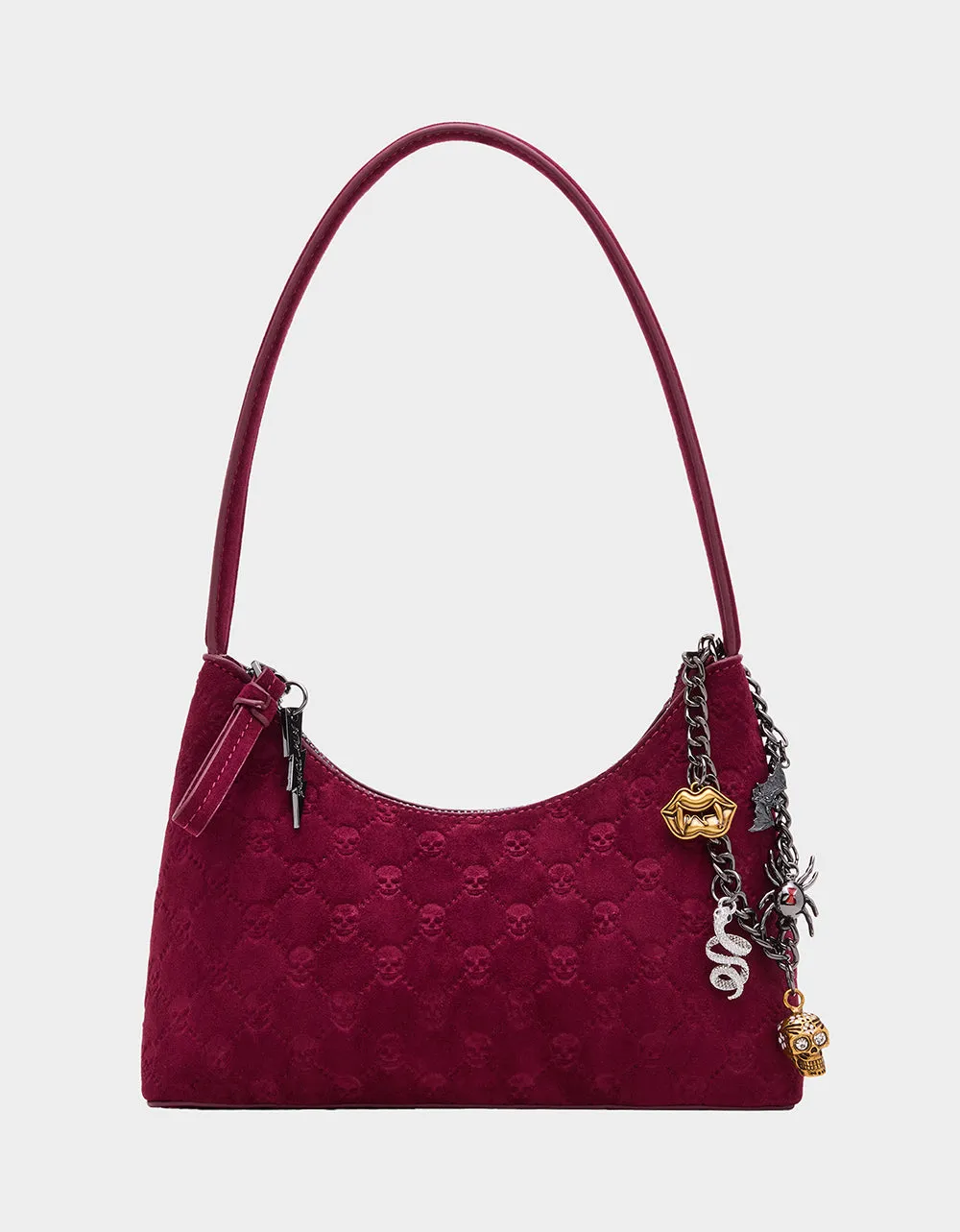 HEADLINER DEBOSS TOP ZIP CHERRY sold by Betsey Johnson