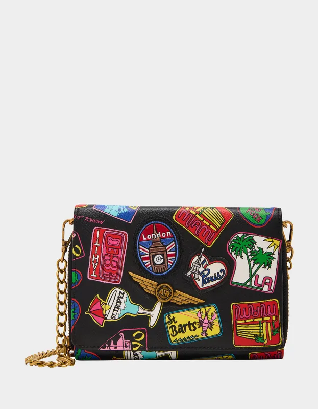 JET SET WALET ON CHAIN MULTI sold by Betsey Johnson