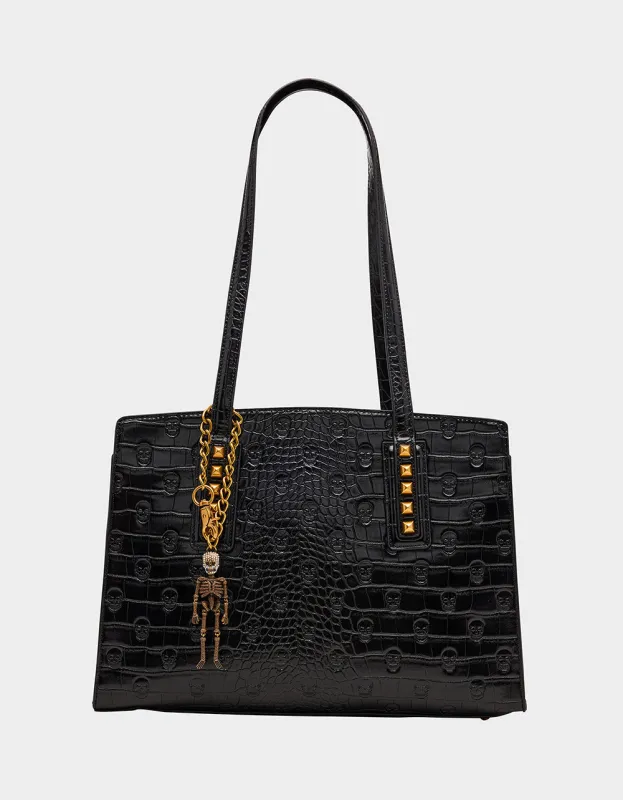 HEADQUARTERS PERFECT TOTE BLACK sold by Betsey Johnson