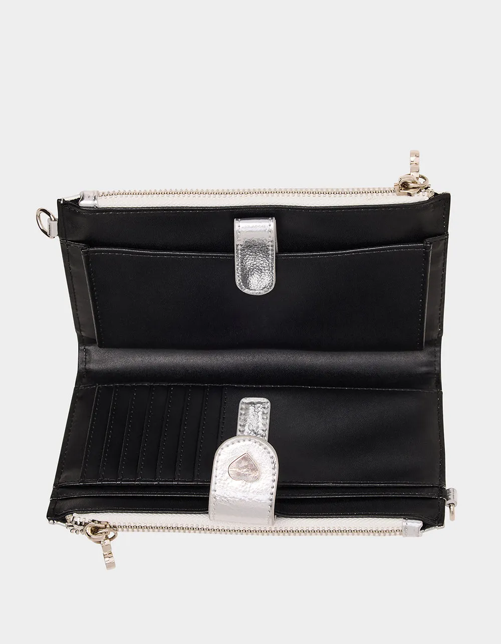 WALLET ON CHAIN PHONE HOLDER SILVER sold by Betsey Johnson product image thumbnail 4