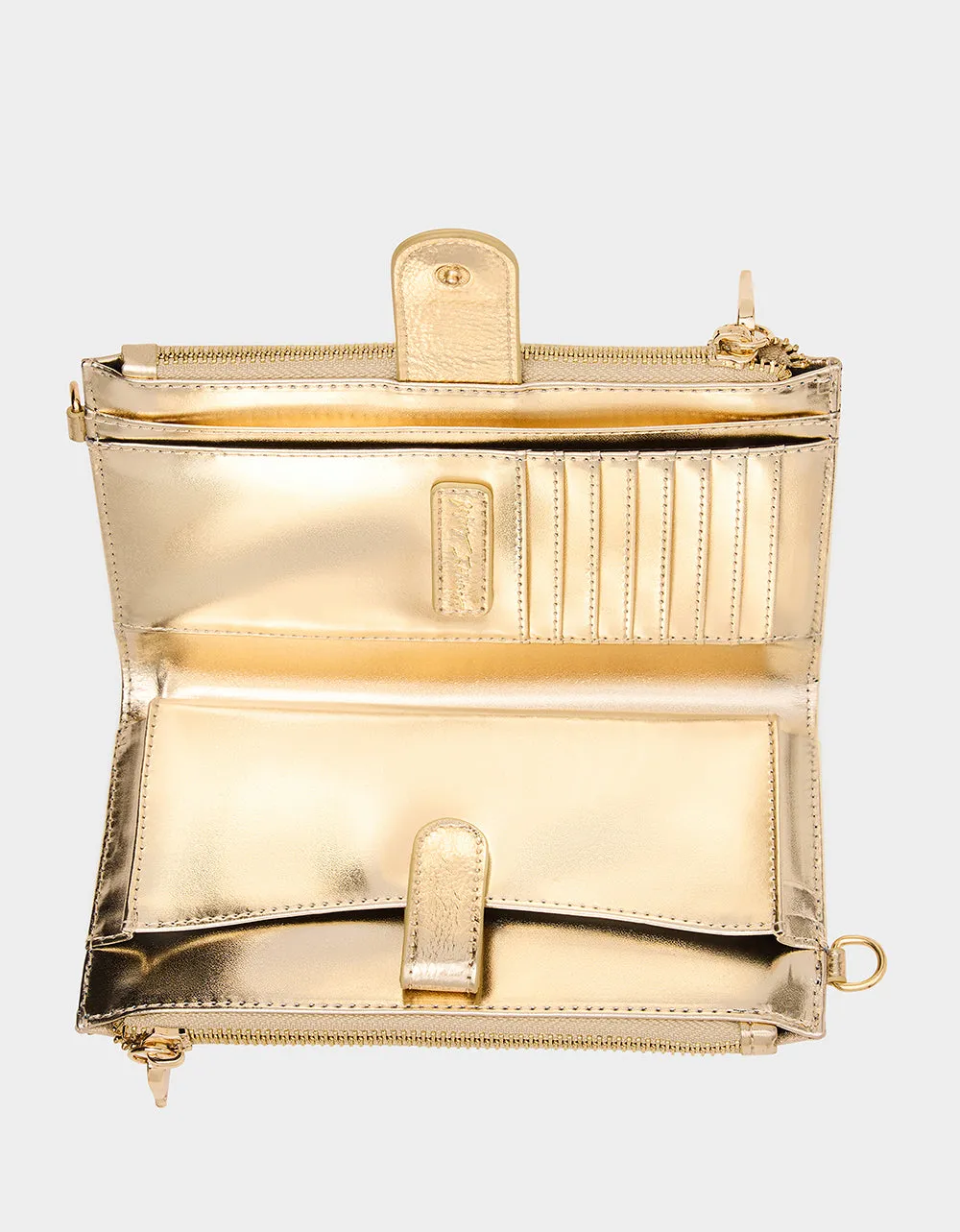 WALLET ON CHAIN PHONE HOLDER CHAMPAGNE sold by Betsey Johnson product image thumbnail 4