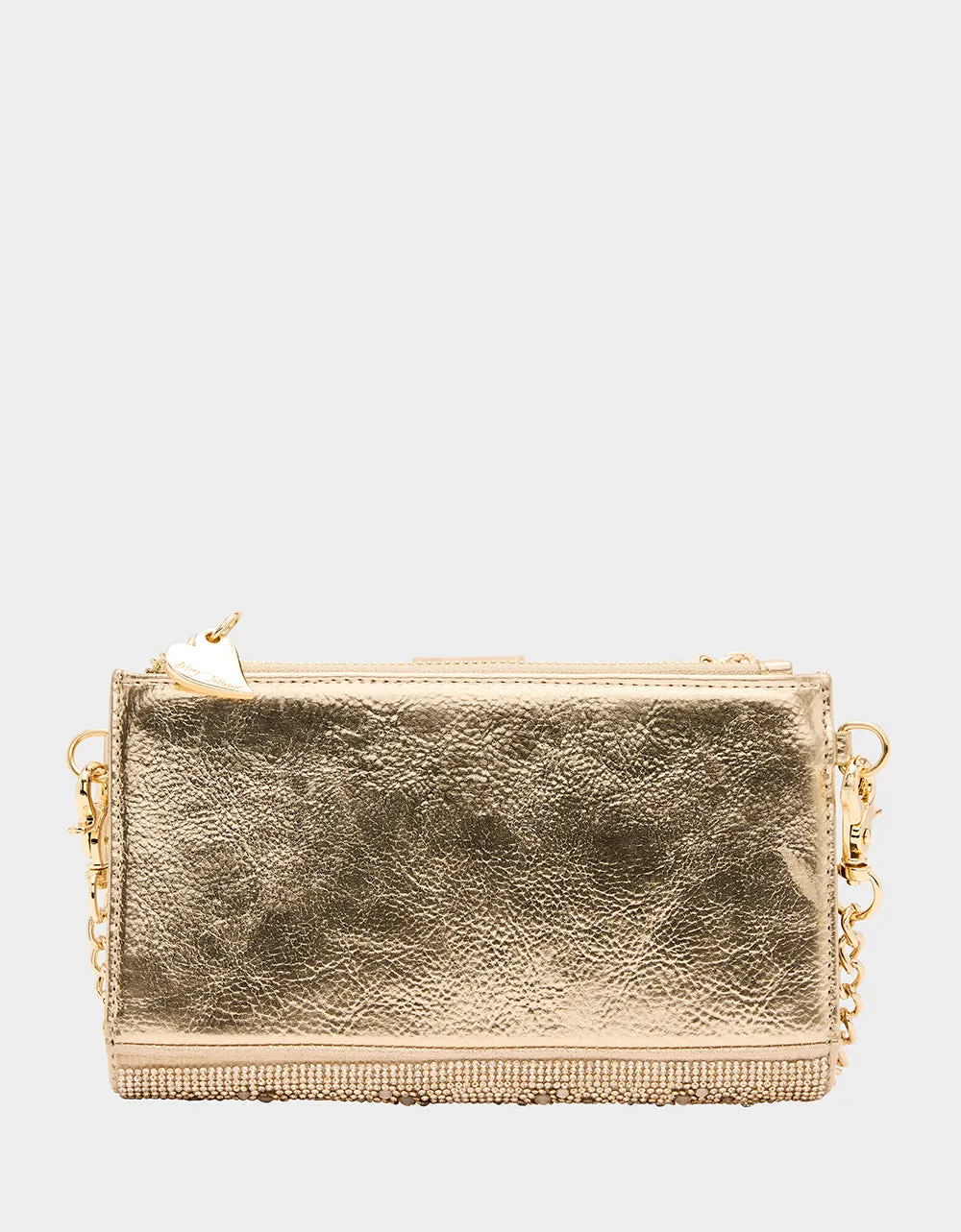 WALLET ON CHAIN PHONE HOLDER CHAMPAGNE sold by Betsey Johnson product image thumbnail 5