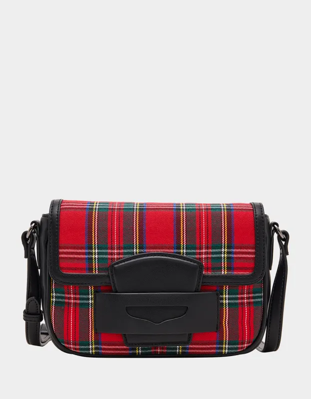 PENNY FOR YOUR THOUGHTS RED PLAID sold by Betsey Johnson