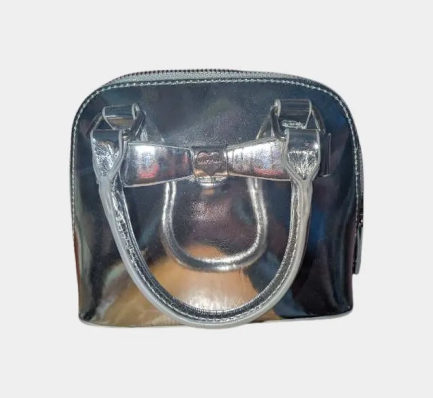 Betsey Johnson Mini Bag - Silver Platinum | RE:LUV sold by Betsey Johnson