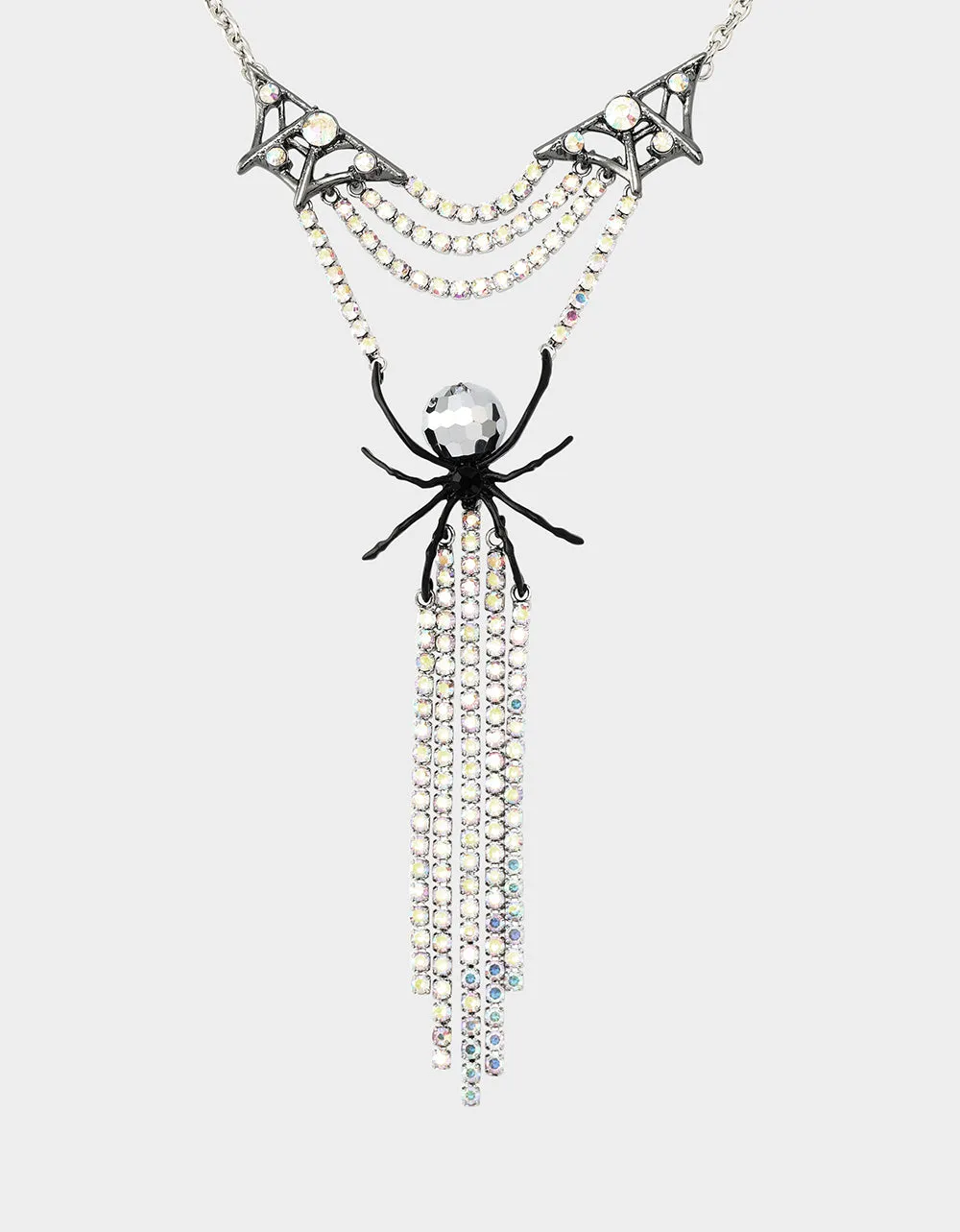 DISCO SPIDER Y-NECKLACE CRYSTAL sold by Betsey Johnson product image thumbnail 2