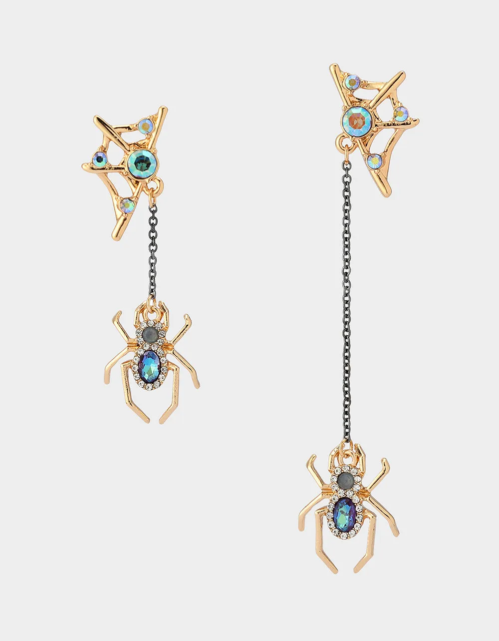 SPIDER DROP EARRING BLUE sold by Betsey Johnson