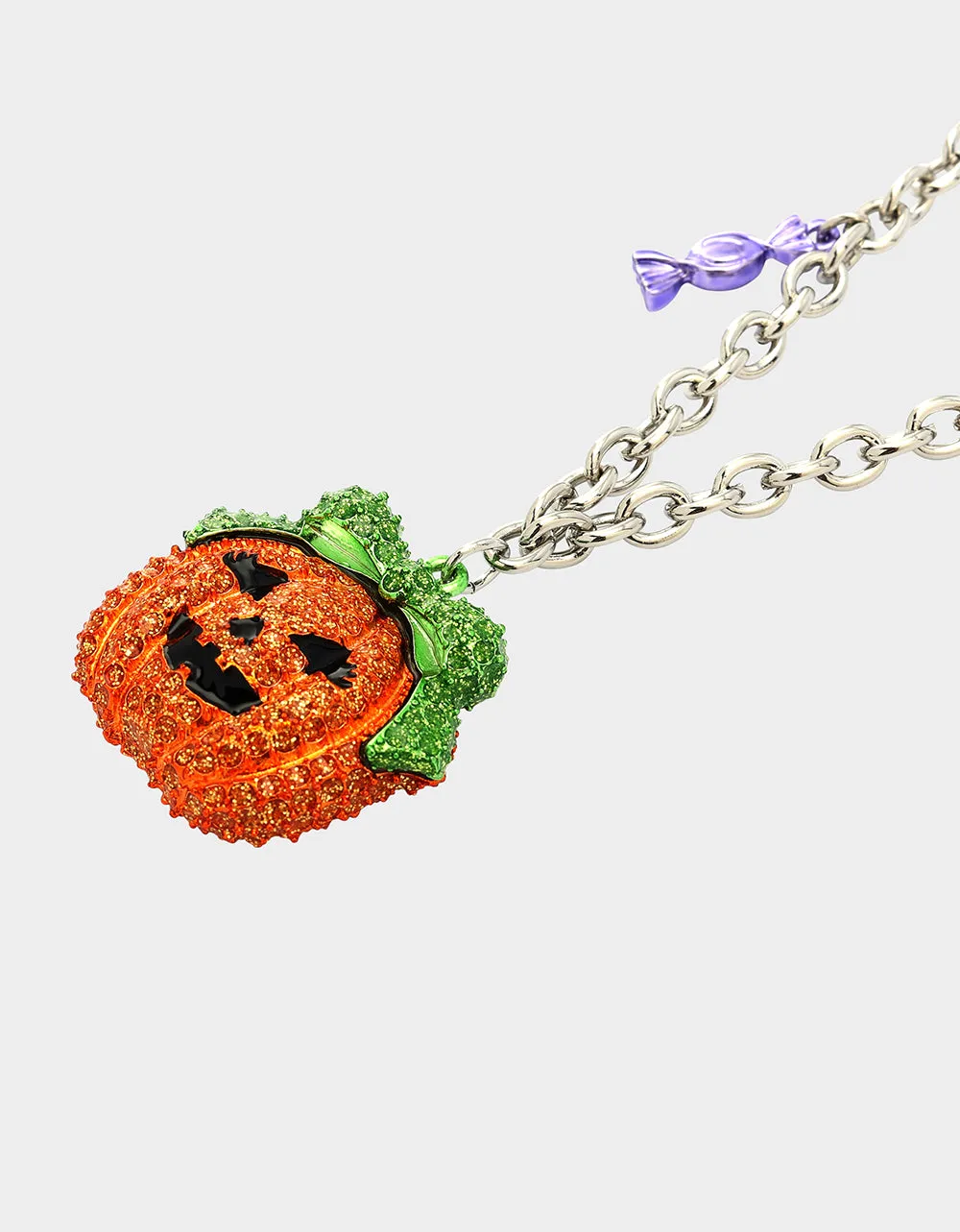 PUMPKIN PENDANT NECKLACE ORANGE sold by Betsey Johnson product image thumbnail 3