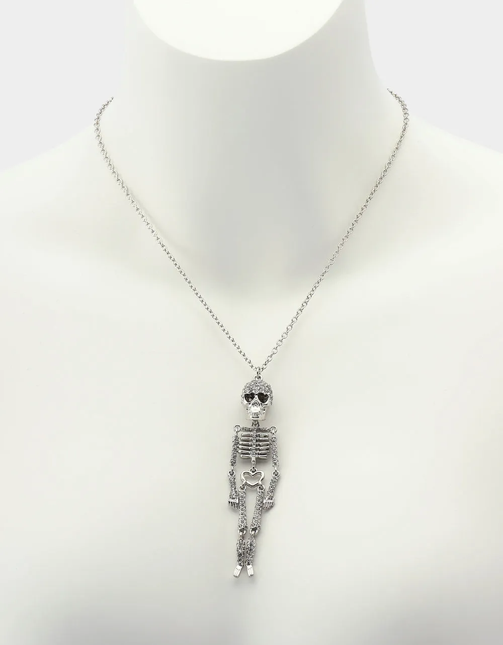 SKELETON PENDANT NECKLACE CRYSTAL sold by Betsey Johnson product image thumbnail 4