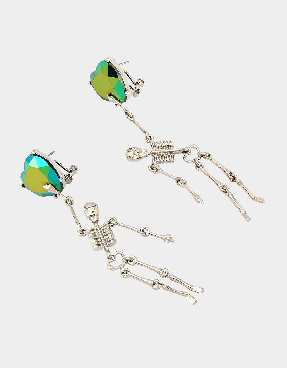 DISCO SKELETON DROP EARRINGS CRYSTAL sold by Betsey Johnson product image thumbnail 2