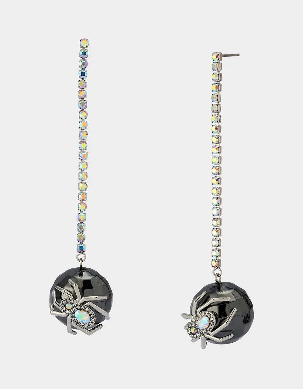 DISCO BALL SPIDER EARRINGS CRYSTAL sold by Betsey Johnson