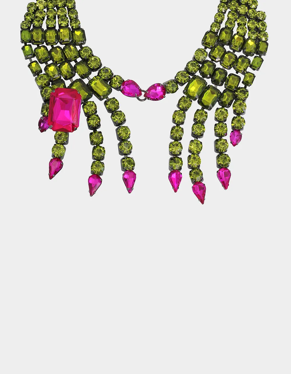 RICH WITCH BIB NECKLACE GREEN sold by Betsey Johnson product image thumbnail 3