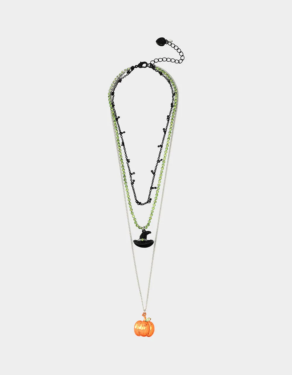 GHOULS MULTI NECKLACE ORANGE sold by Betsey Johnson