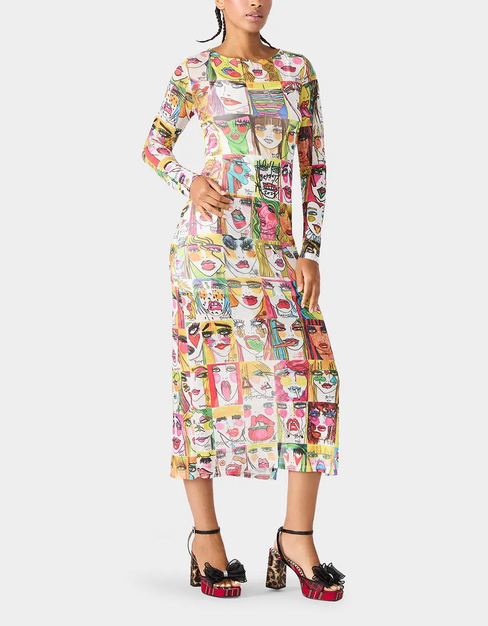 BETSEY'S ART DRESS MULTI sold by Betsey Johnson