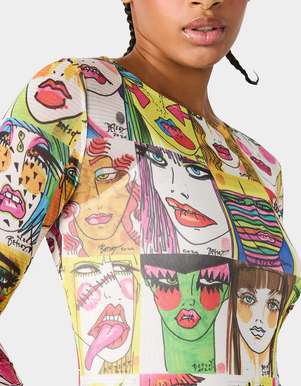 BETSEY'S ART DRESS MULTI sold by Betsey Johnson product image thumbnail 3