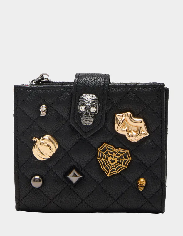 HALLOW-QUEEN WALLET BLACK sold by Betsey Johnson