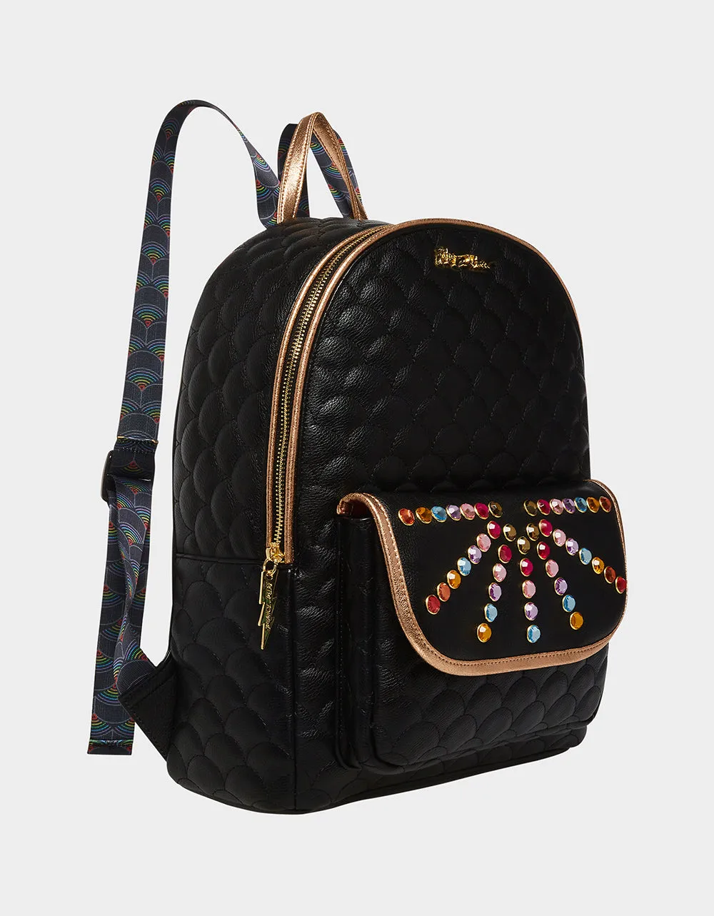 RAINBOW LITE LARGE BACKPACK BLACK | RE:LUV sold by Betsey Johnson product image thumbnail 2