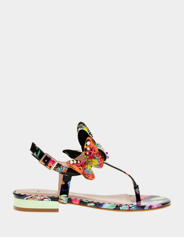 DACIE BLACK MULTI | RE:LUV sold by Betsey Johnson