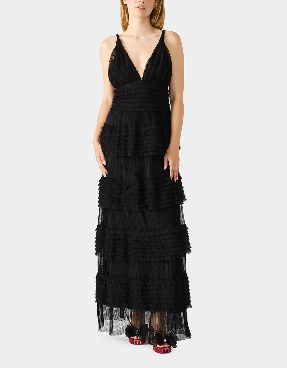 TIERED TULLE GOWN BLACK sold by Betsey Johnson product image thumbnail 4