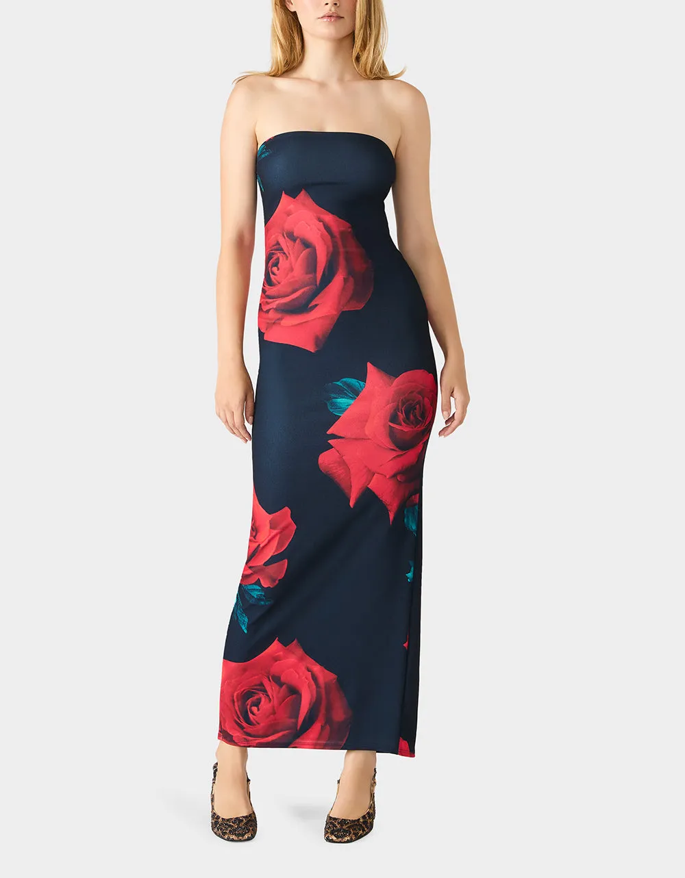 ROSE REVERIE DRESS RED sold by Betsey Johnson