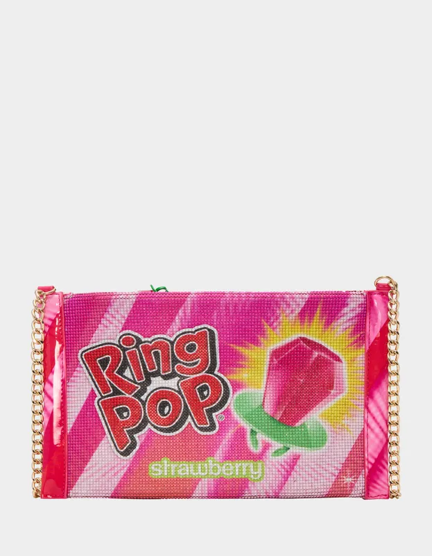 RING POP® PARTY POUCH PINK sold by Betsey Johnson