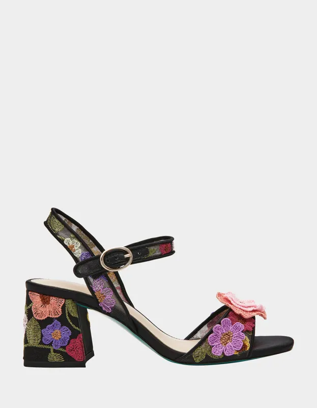 BLARE BLACK FLORAL sold by Betsey Johnson