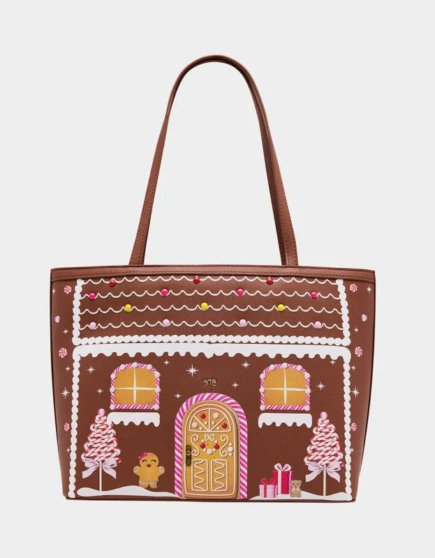 BAKING SPIRITS BRIGHT TOTE BROWN sold by Betsey Johnson
