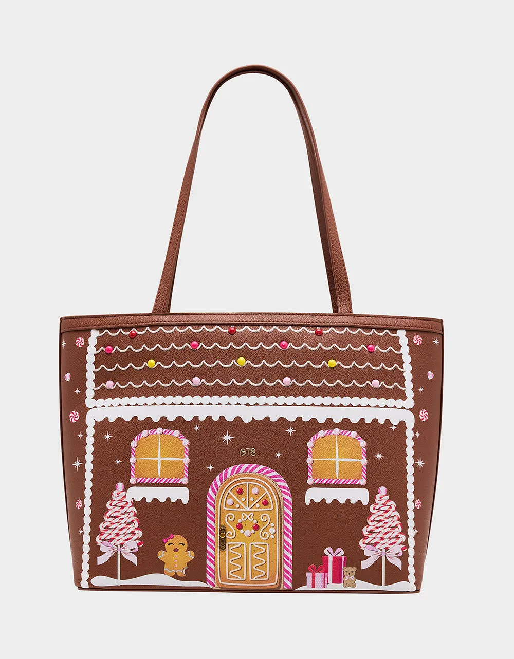 BAKING SPIRITS BRIGHT TOTE BROWN sold by Betsey Johnson