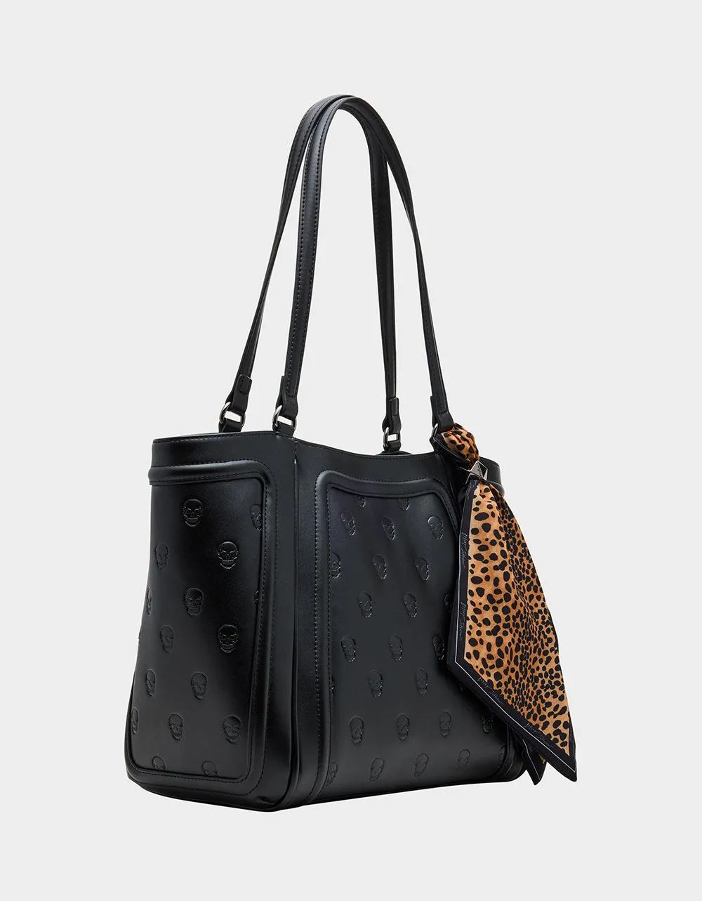 SKULLICIOUS TOTE WITH SCARF BLACK sold by Betsey Johnson product image thumbnail 2