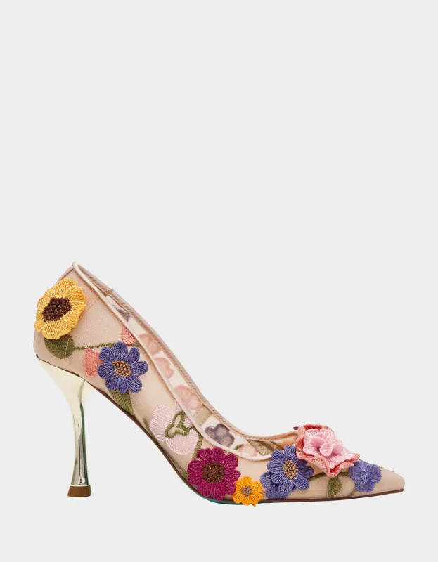 AIMEY NUDE FLORAL | RE:LUV sold by Betsey Johnson
