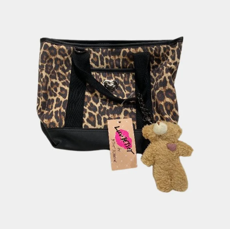 Leopard and Black Tote and Crossbody | RE:LUV sold by Betsey Johnson