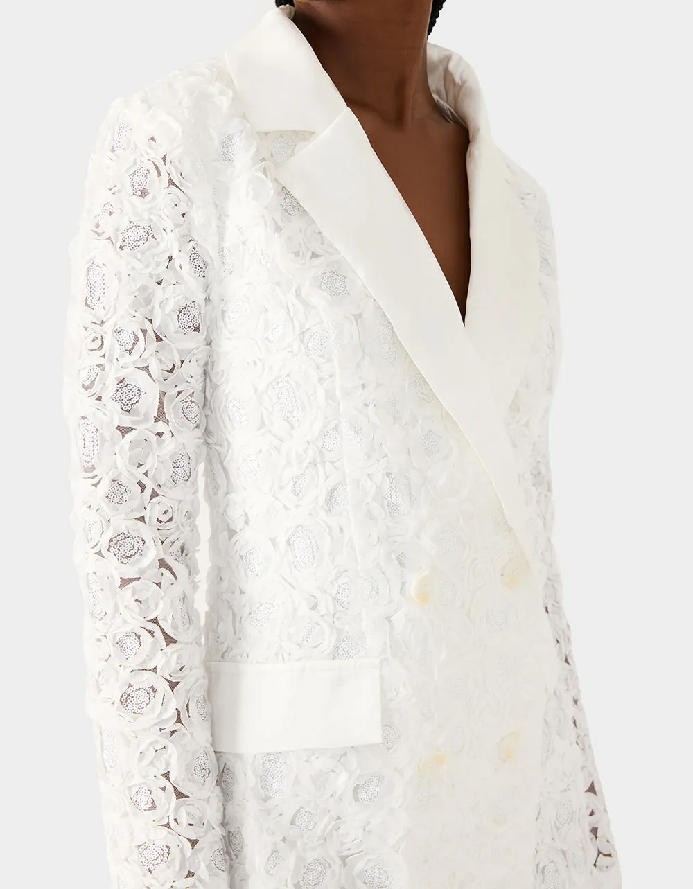 ROSETTE BLAZER DRESS WHITE sold by Betsey Johnson product image thumbnail 5