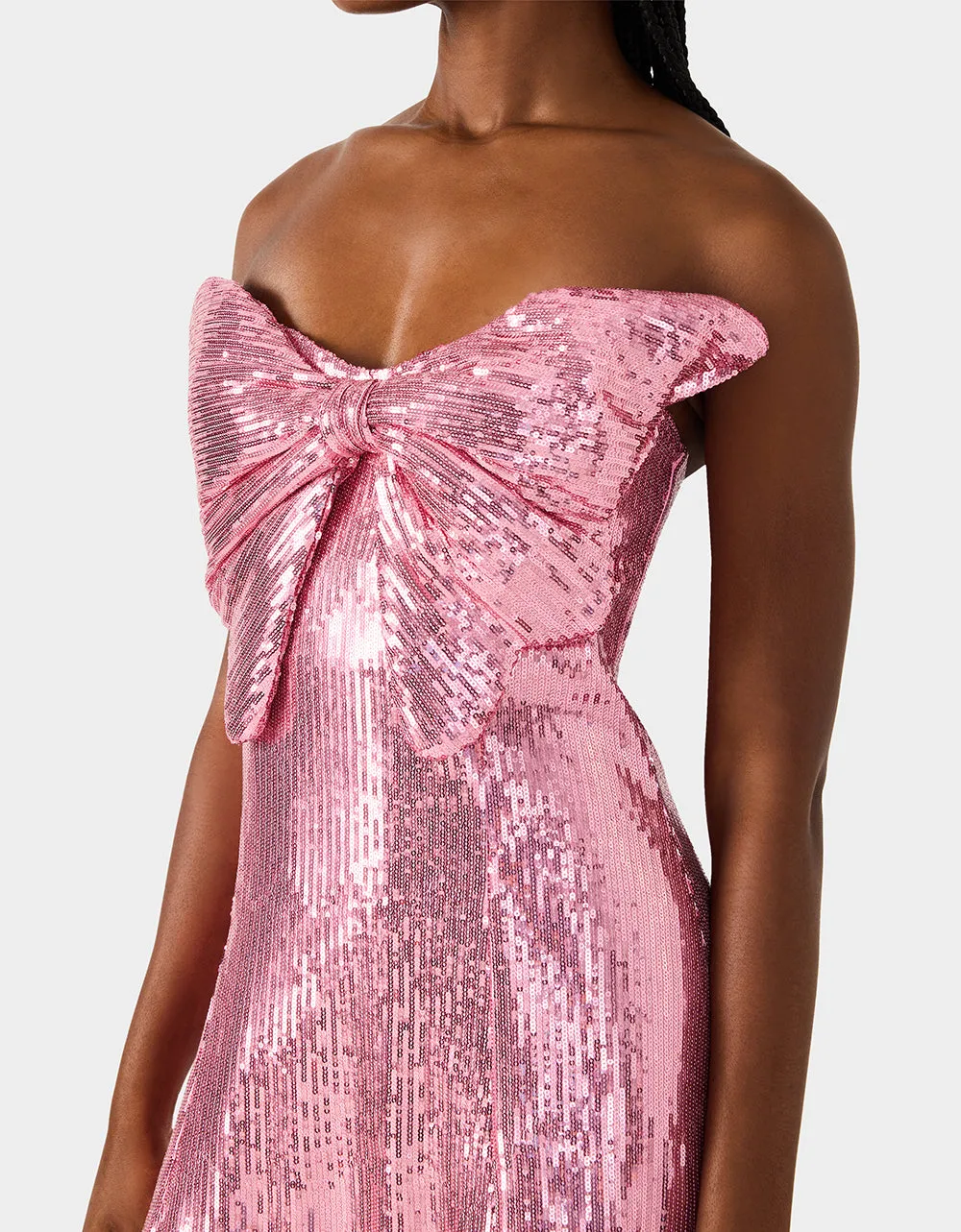 SEQUIN BOW DRESS PINK SEQUIN sold by Betsey Johnson product image thumbnail 5