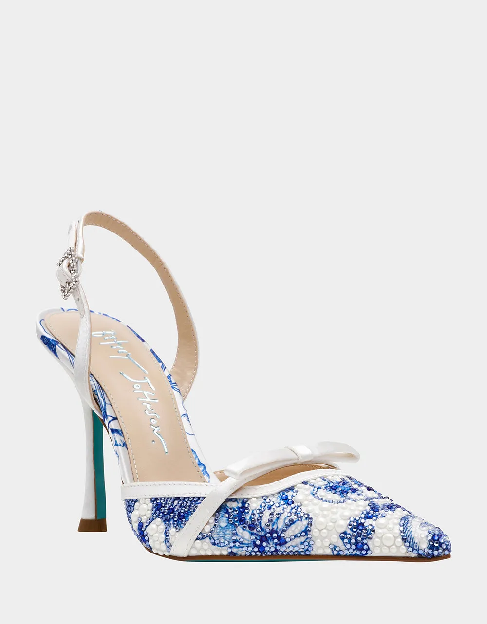 ROZA WHITE/BLUE FLORAL sold by Betsey Johnson product image thumbnail 2