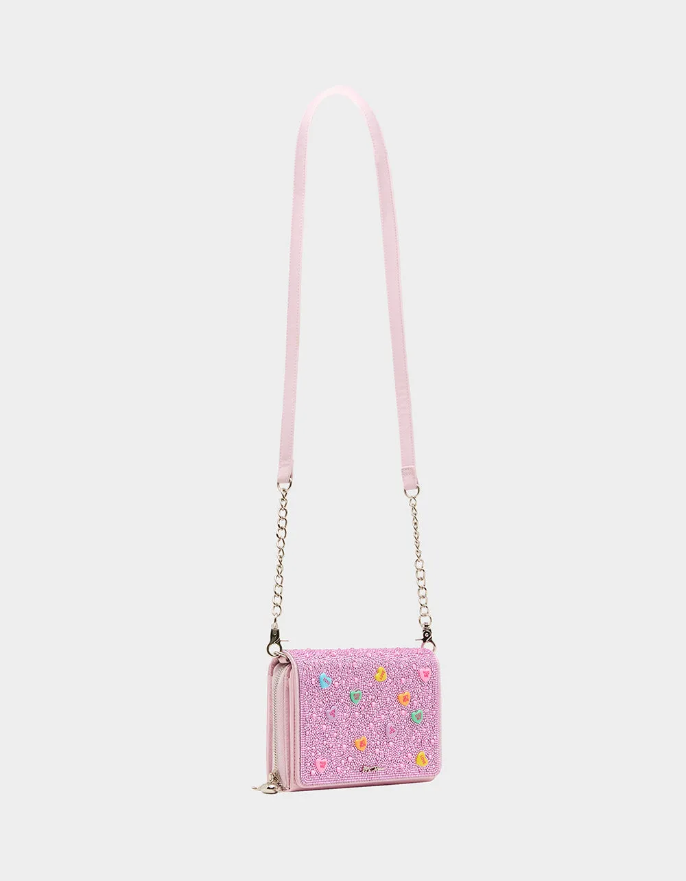 CANDY HEARTS WALLET ON CHAIN PINK sold by Betsey Johnson product image thumbnail 2