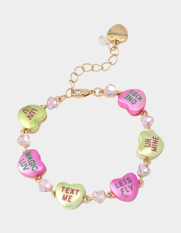 POPULAR HEART BRACELET MULTI sold by Betsey Johnson