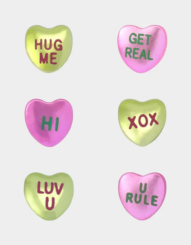 POPULAR HEARTS STUD SET MULTI sold by Betsey Johnson