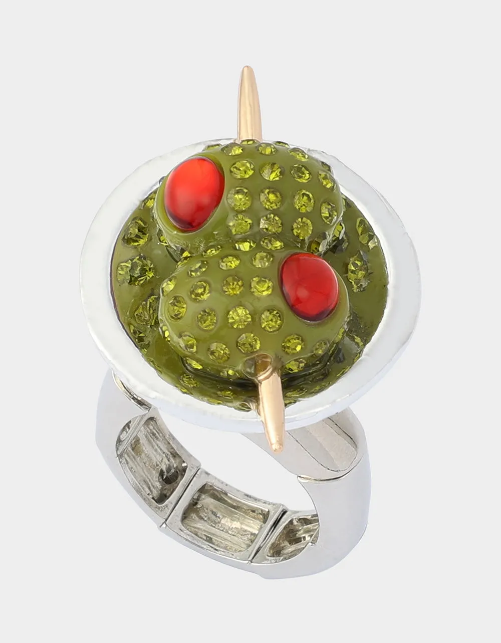 MARTINI COCKTAIL RING GREEN sold by Betsey Johnson