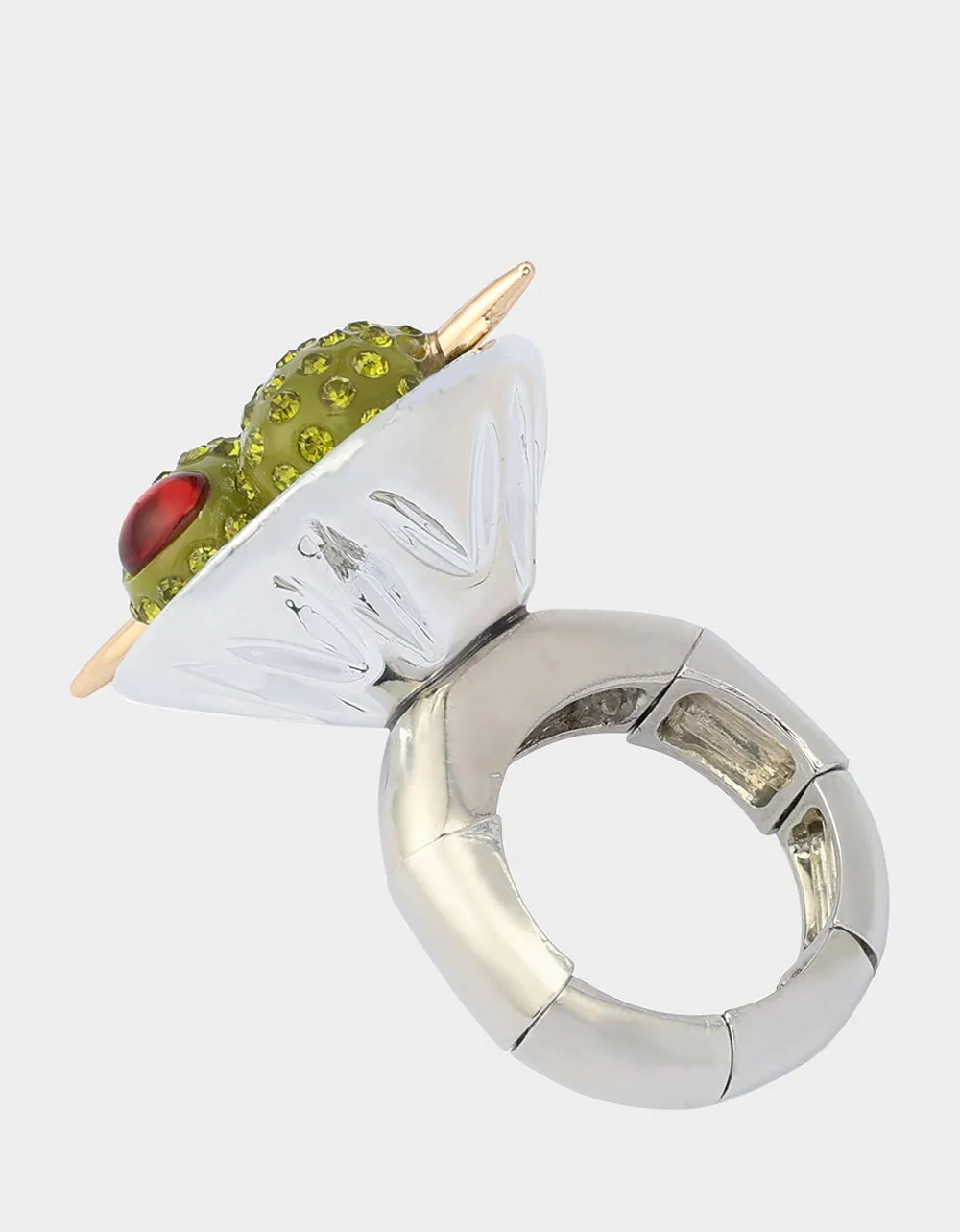 MARTINI COCKTAIL RING GREEN sold by Betsey Johnson product image thumbnail 3